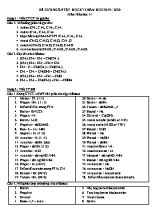 Đề cương ôn tập học kỳ II môn Hóa học Lớp 11 - Năm học 2019-2020